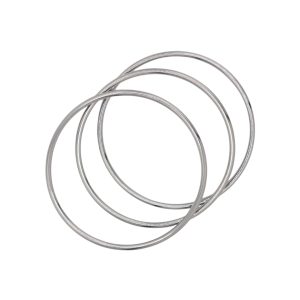 Trío Metálico Plateado