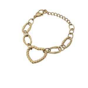 Corazón Trenzado Dorado