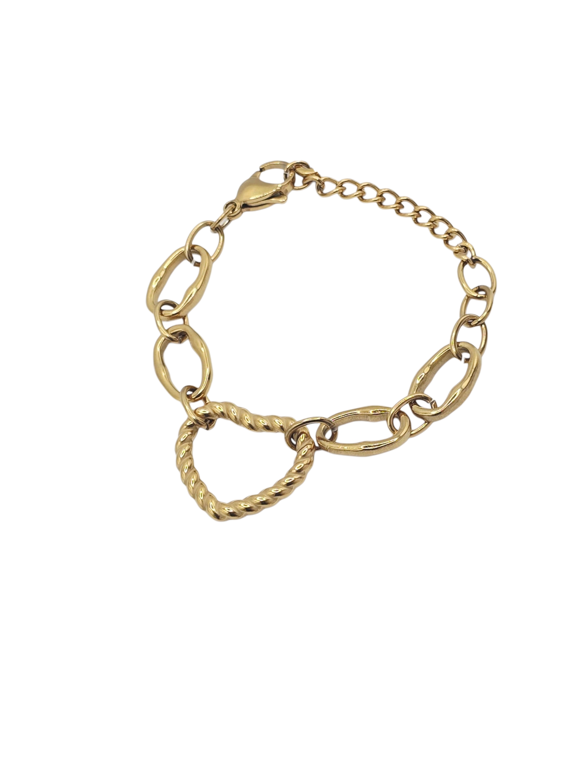 Corazón Trenzado Dorado